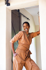 Funga Camel Wrap Top