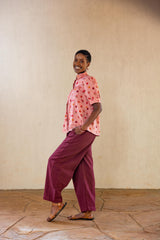 Mapipa Camel Barrel Trousers