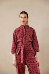 Gabby Jumpsuit Burgundy