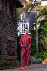 Gabby Jumpsuit Burgundy