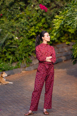Gabby Jumpsuit Burgundy