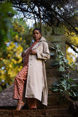 Mvua Tan Trench Coat